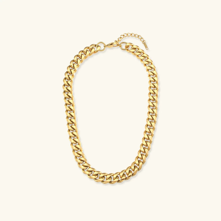 Gold-Plated Chunky Chain Necklace For Women