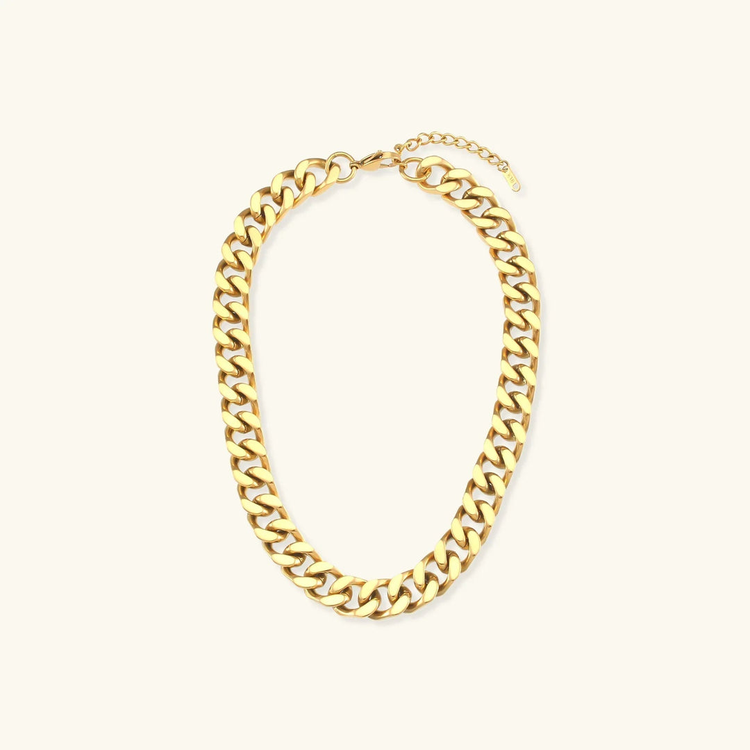 Gold-Plated Chunky Chain Necklace For Women