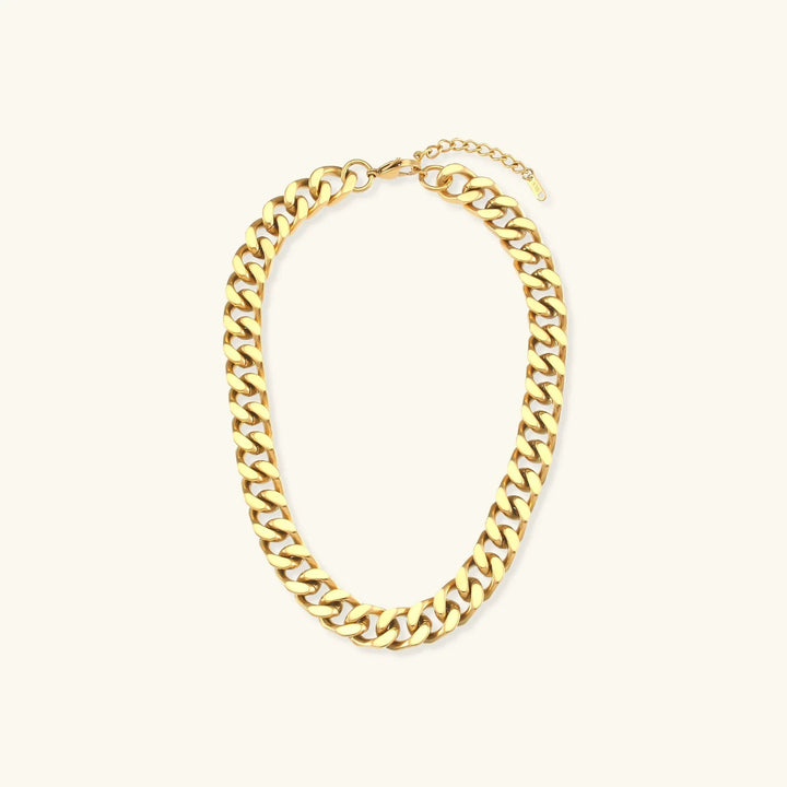 Gold-Plated Chunky Chain Necklace For Women
