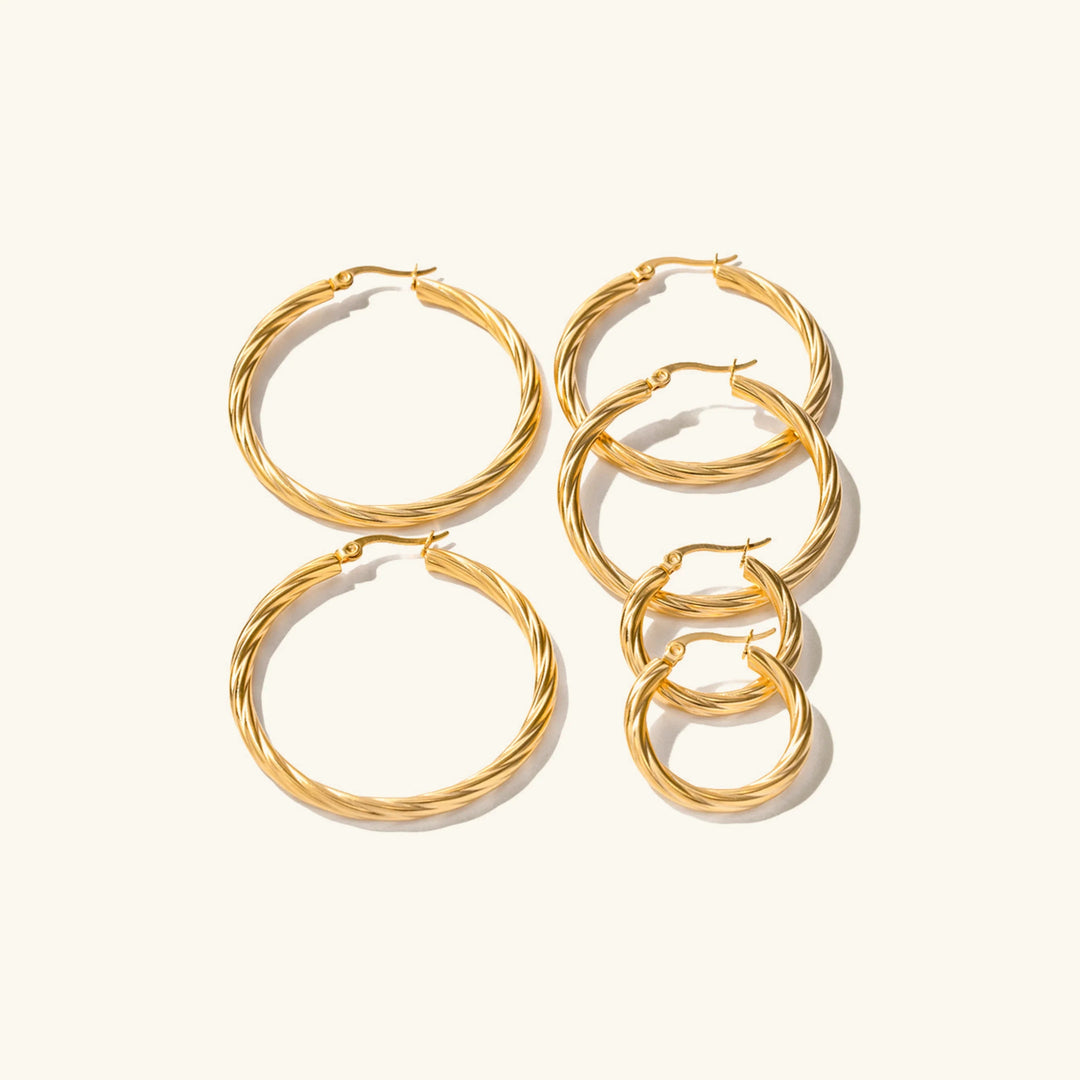 Gold-Plated Hoop Earrings Elevate Your Look with The Elegant