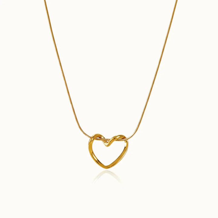Gold-Plated Heart Pendant Necklace for Women