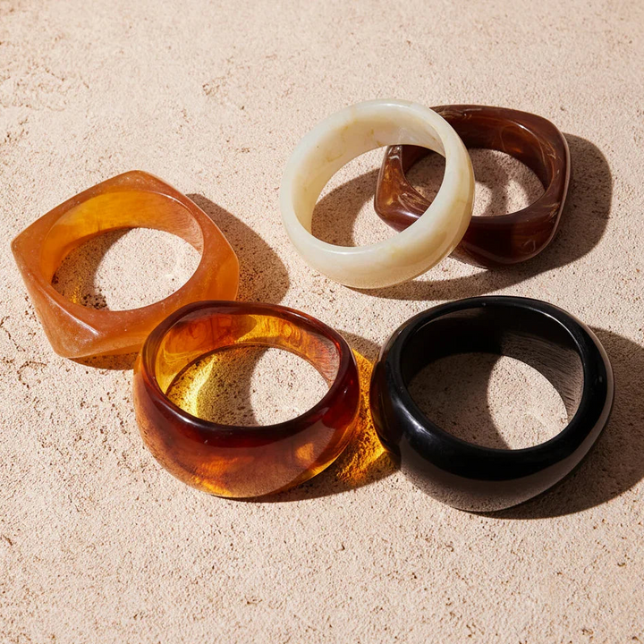 Chunky Acrylic Bangle for Women