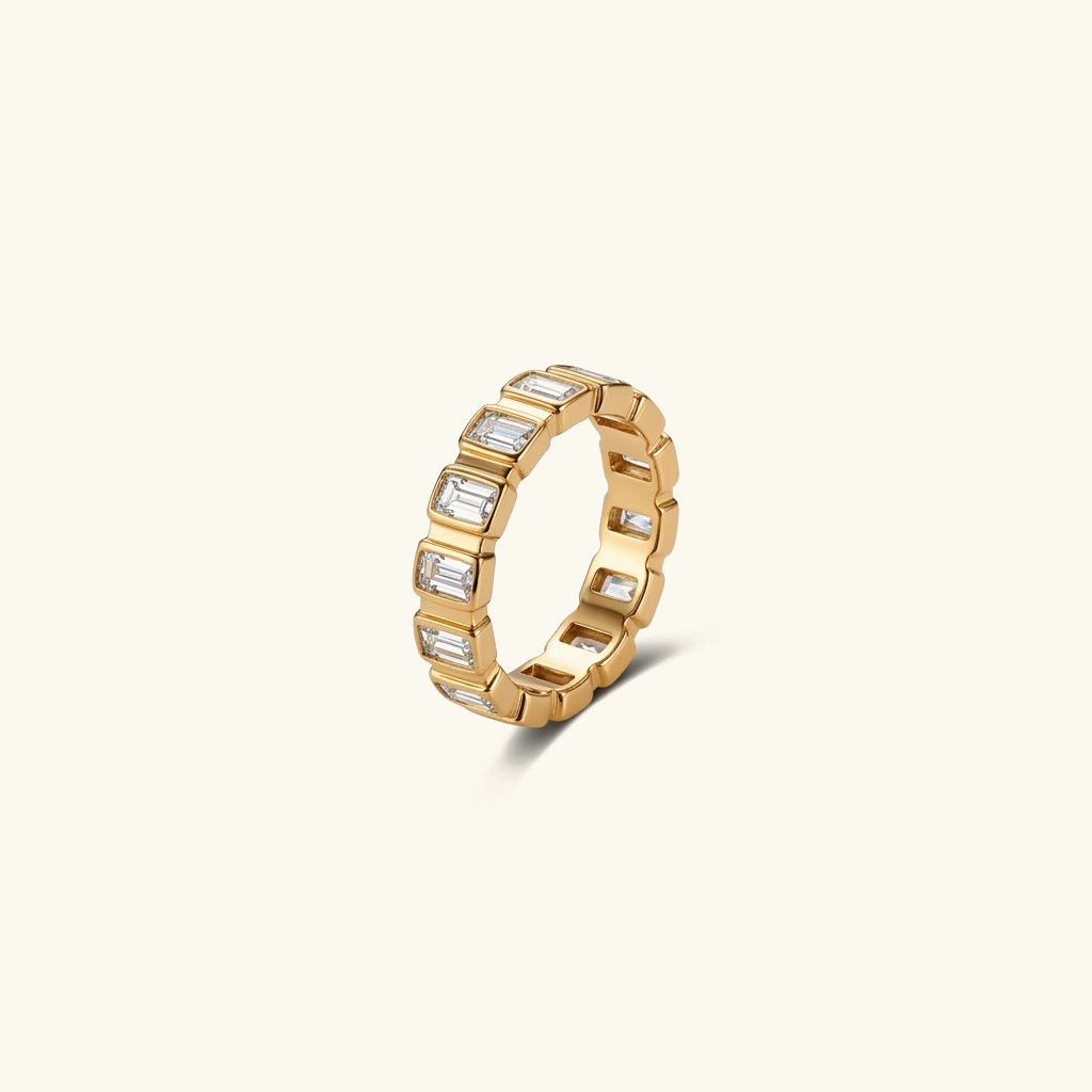 Gold-Plated Diamond Ring For Women