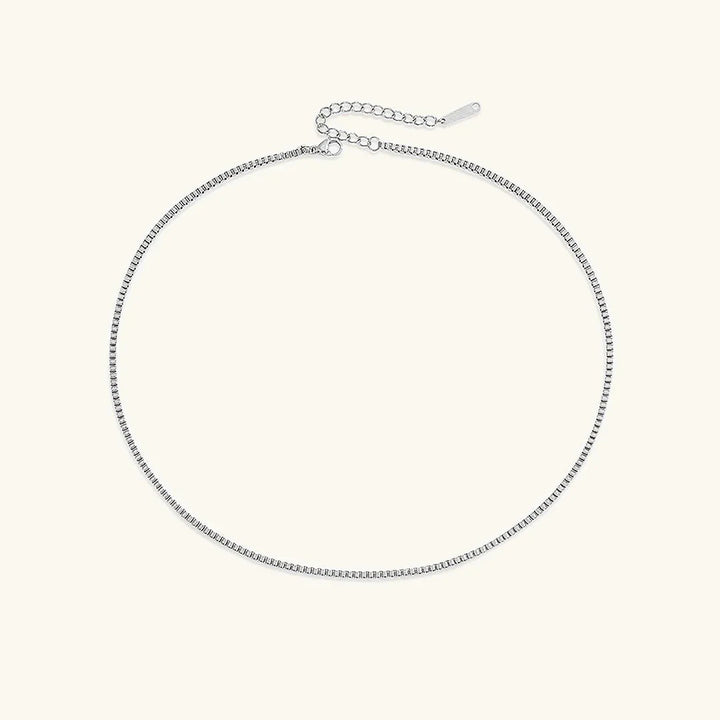 Gold-Plated Box Chain Necklace for Women