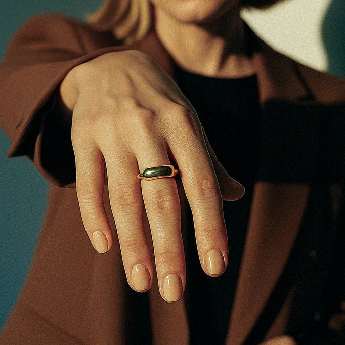 Gold-Plated Emeline Ring for Women