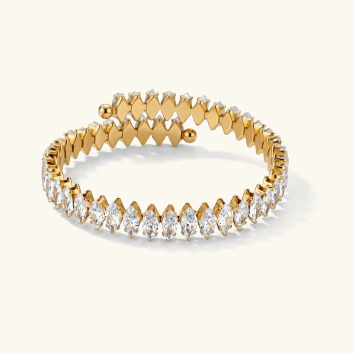Gold-Plated Diamond Bracelet For Women
