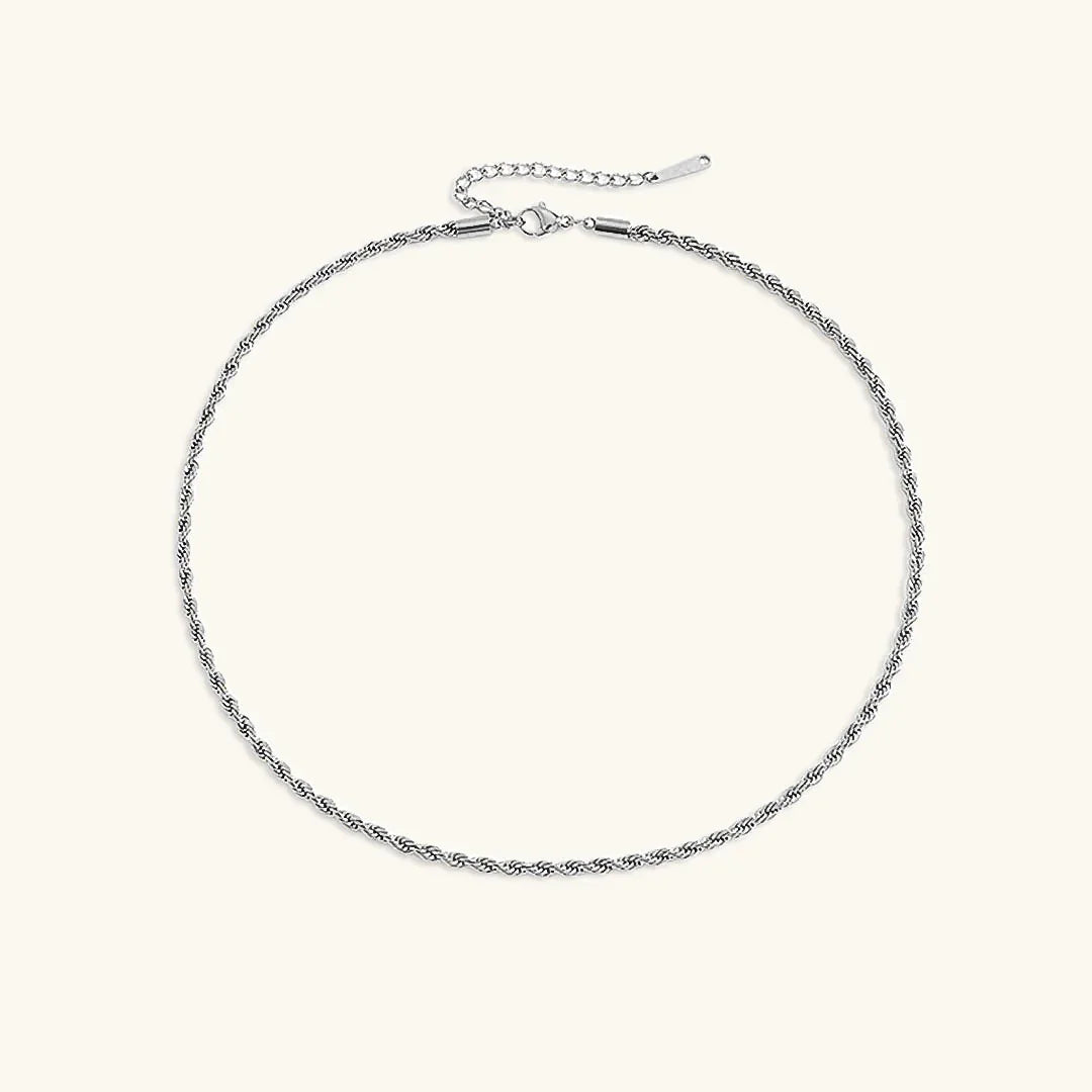 Gold-Plated Rope Chain Necklace for Women