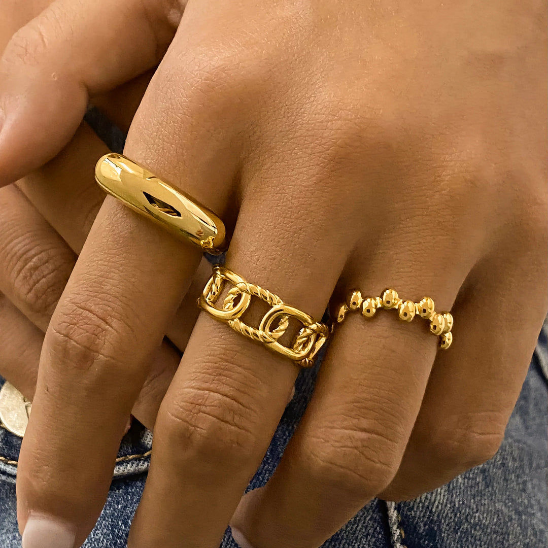 Gold-Plated Emeline Ring for Women