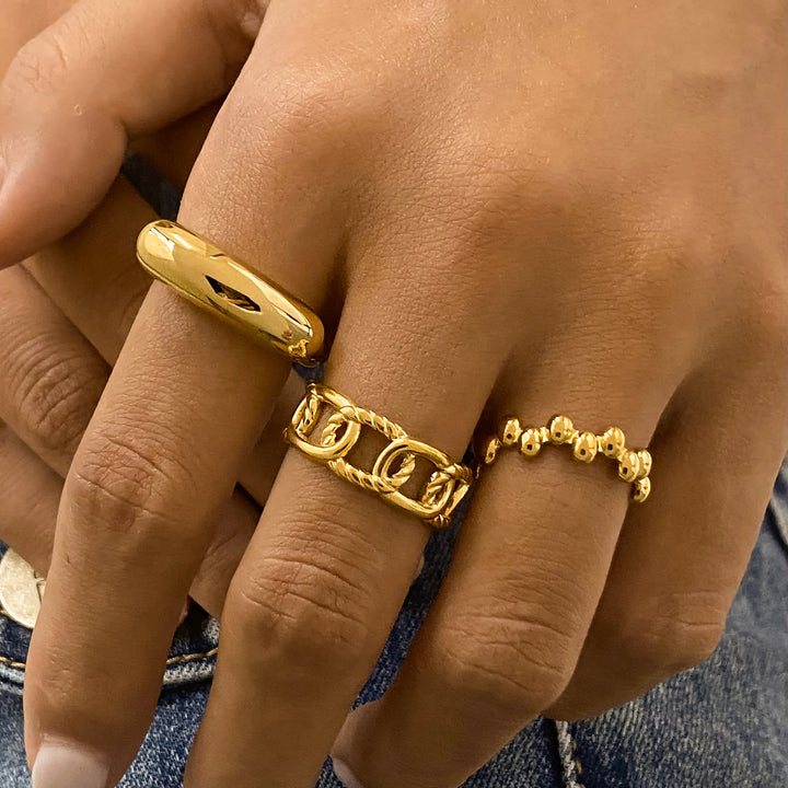 Gold-Plated Emeline Ring for Women