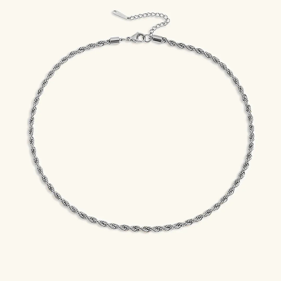 Gold-Plated Rope Chain Necklace for Women
