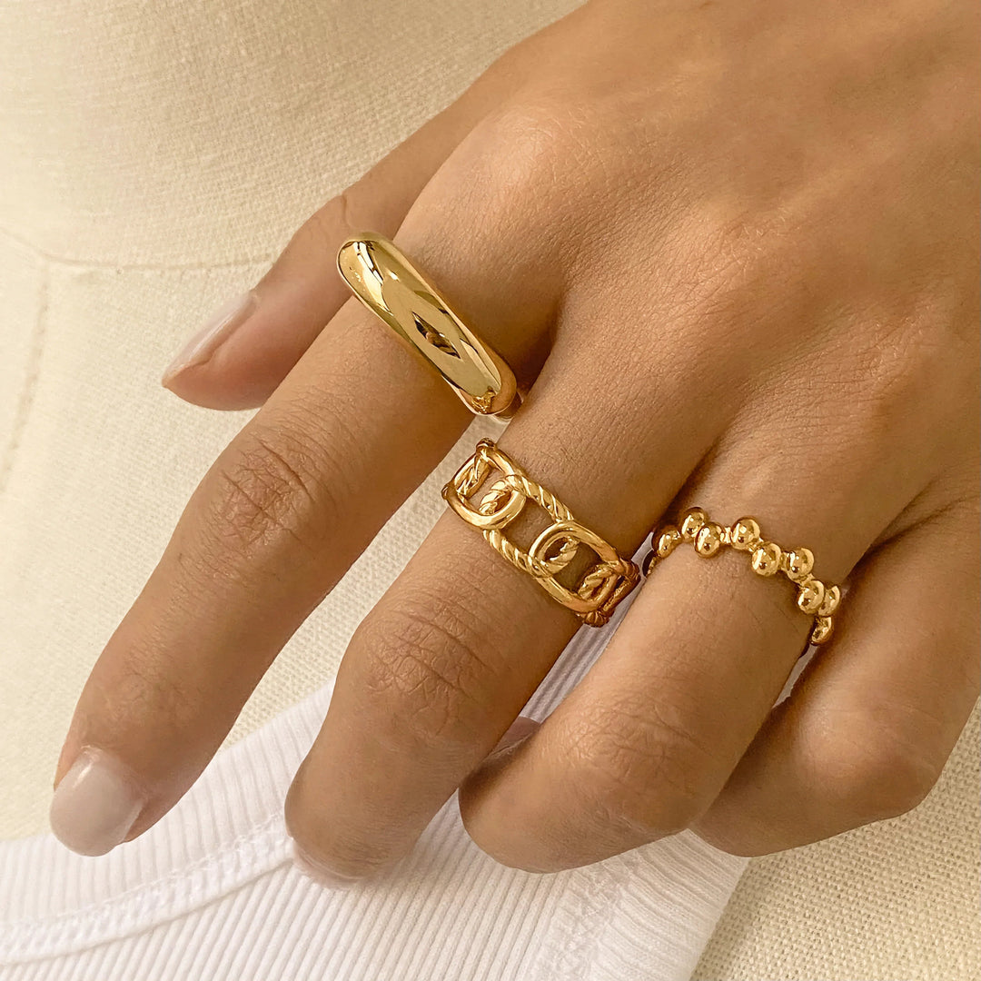 Gold-Plated Emeline Ring for Women