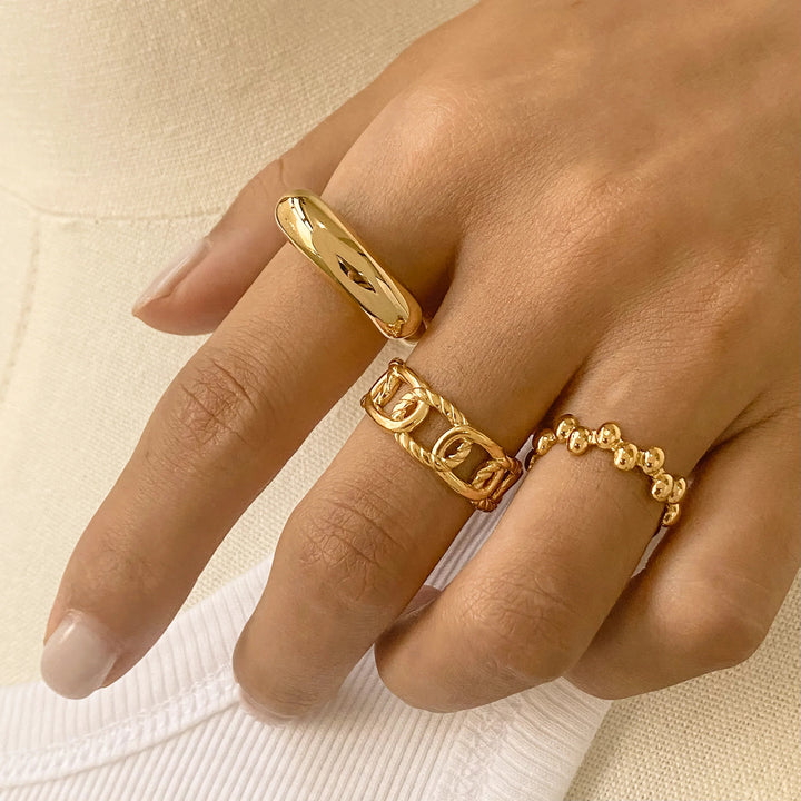Gold-Plated Emeline Ring for Women