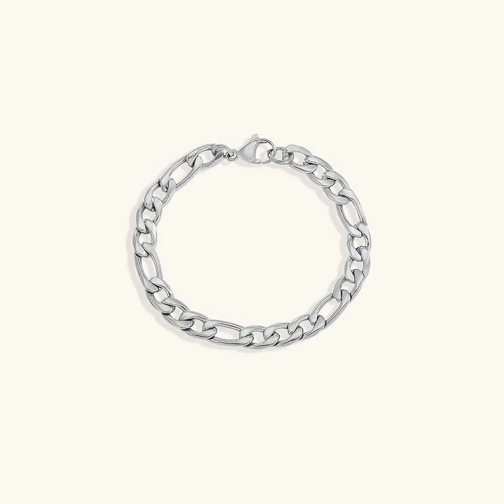 Gold-Plated Figaro Chain Bracelet for Women