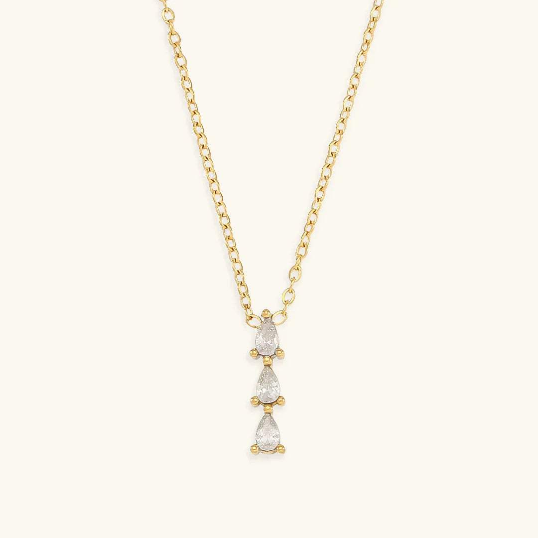 Gold-Plated Diamond Necklace For Women
