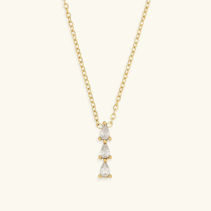 Gold-Plated Diamond Necklace For Women