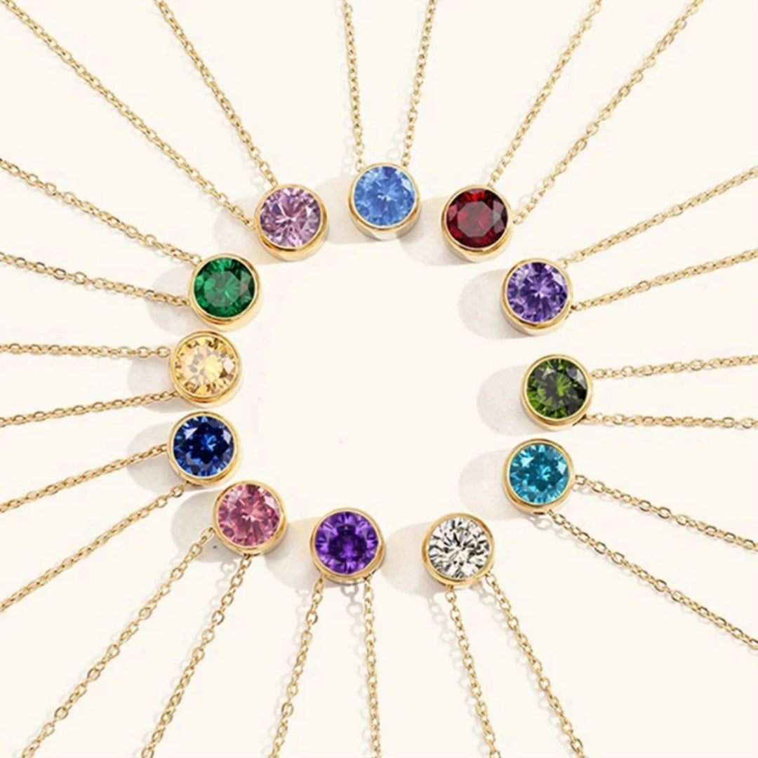 Gold-Plated Crystal Pendant Necklace for Women