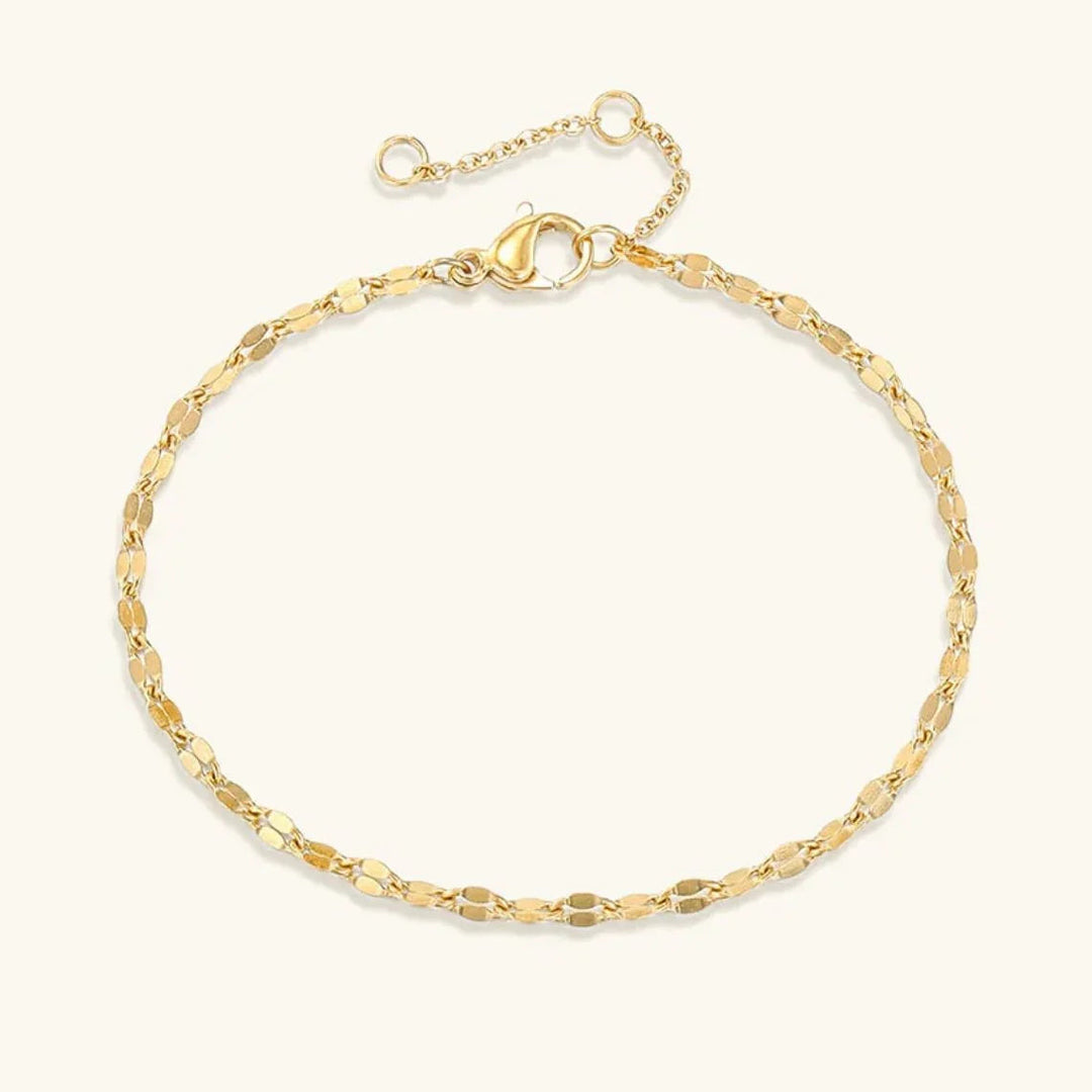 Gold-Plated Delicate Chain Bracelet for Women