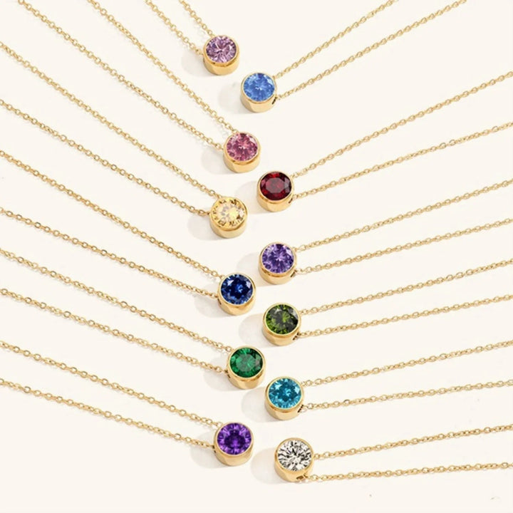 Gold-Plated Crystal Pendant Necklace for Women