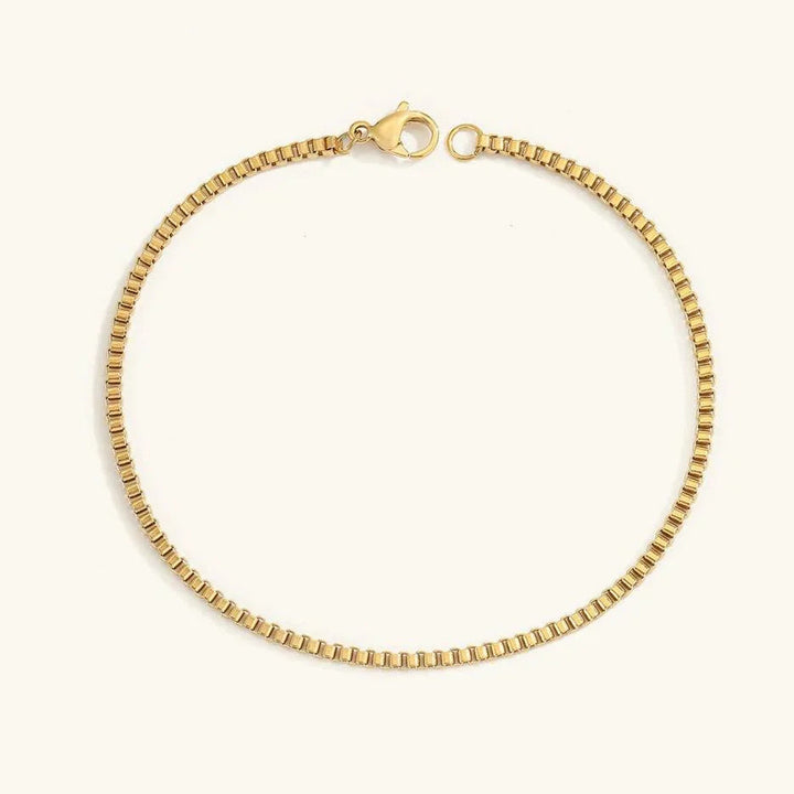 Gold-Plated Minimalist Chain Bracelet for Women