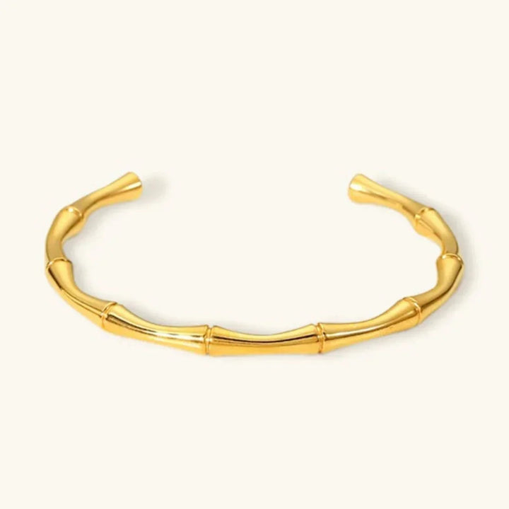 Gold-Plated Open Cuff Bangle Bracelet for Women