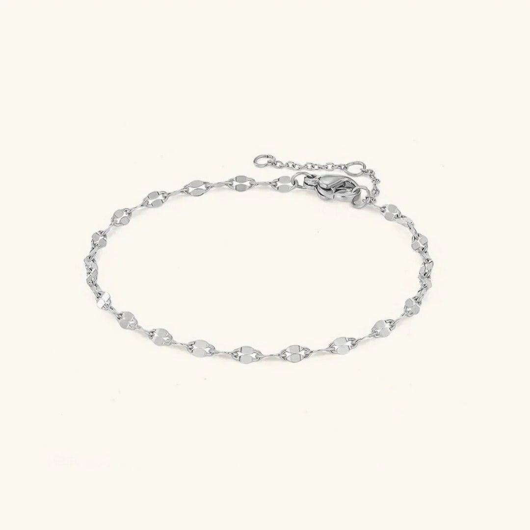 Gold-Plated Disc Chain Anklet for Women