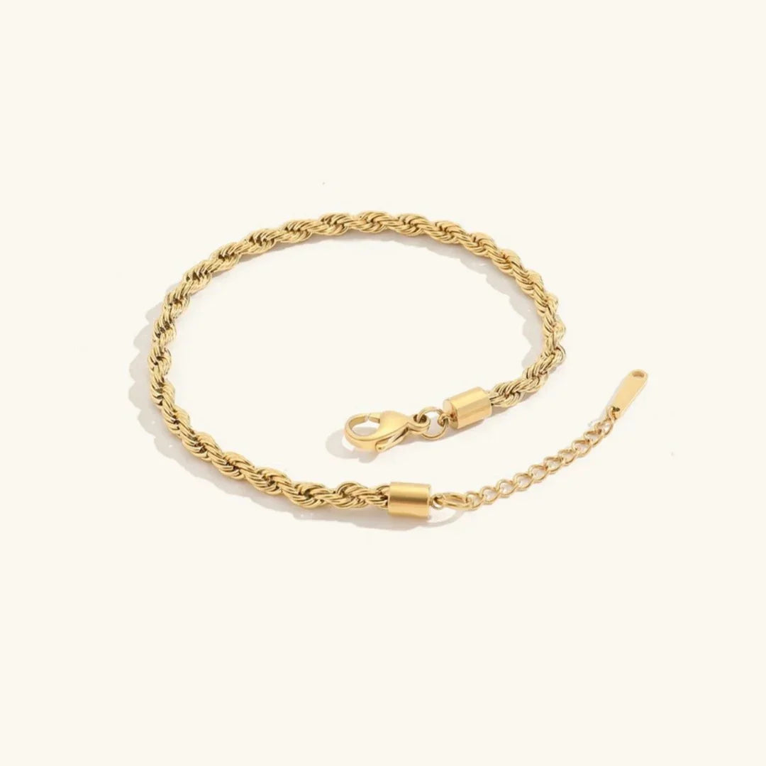 Gold-Plated Rope Chain Anklet for Women