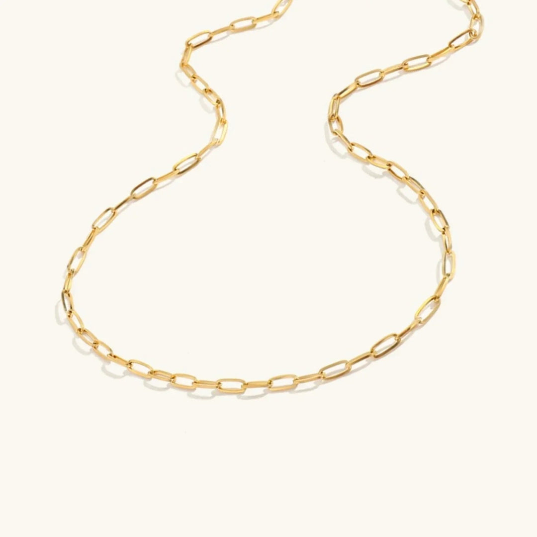 Gold-Tone Oval Link Chain Necklace
