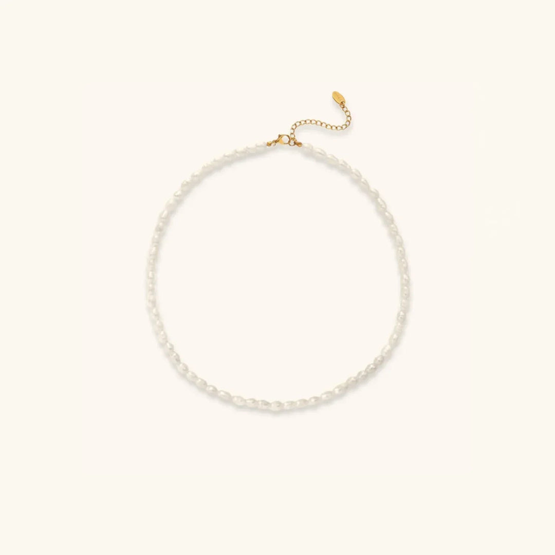 Gold-Plated Faux Pearl Jewelry 2-Piece Set