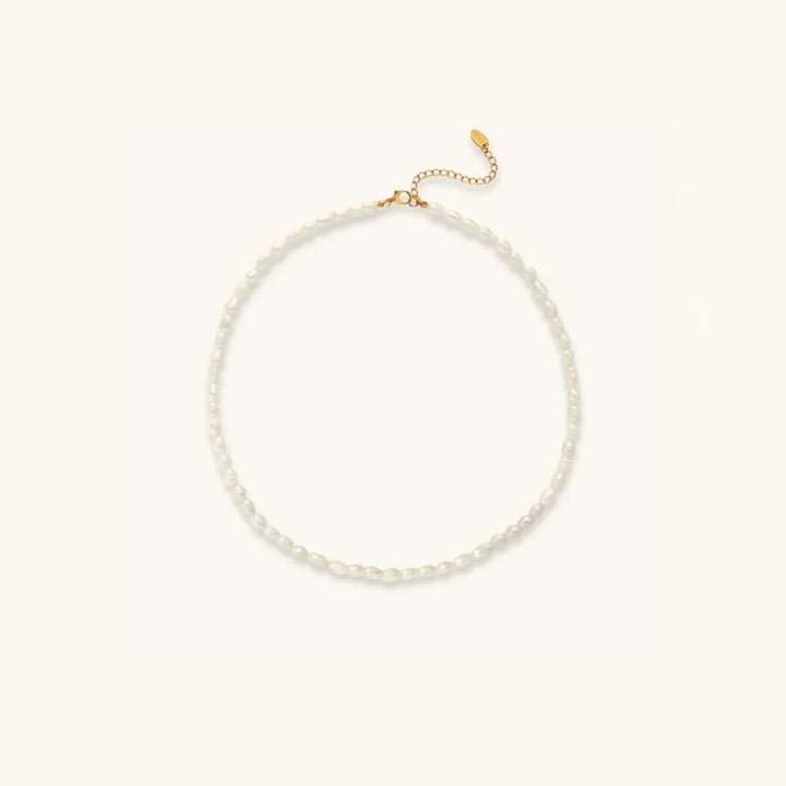 Gold-Plated Faux Pearl Jewelry 2-Piece Set