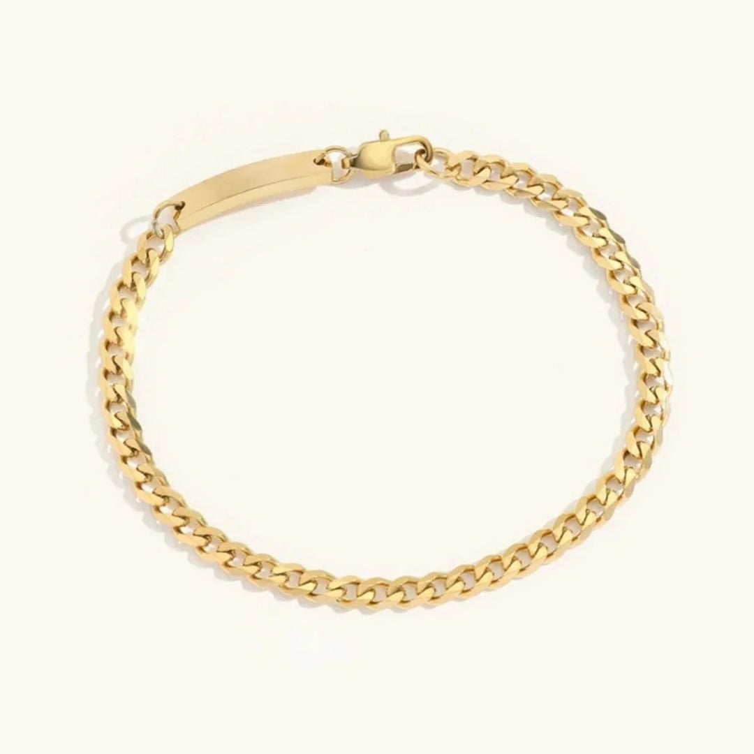 Gold-Plated Cuban Link Bracelet for Women
