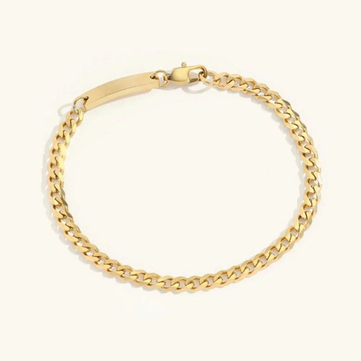 Gold-Plated Cuban Link Bracelet for Women
