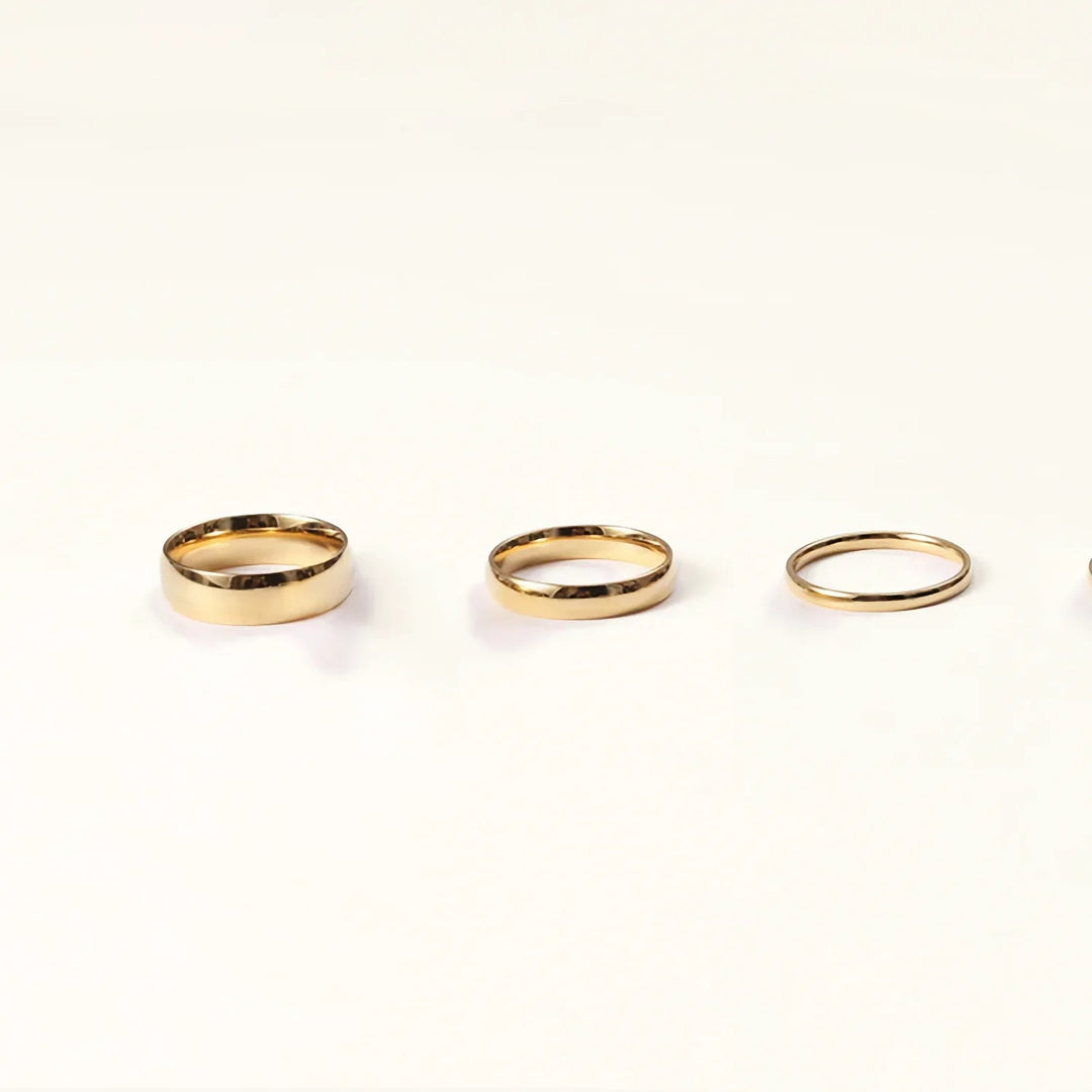 Gold-Plated Minimalist Band for Women