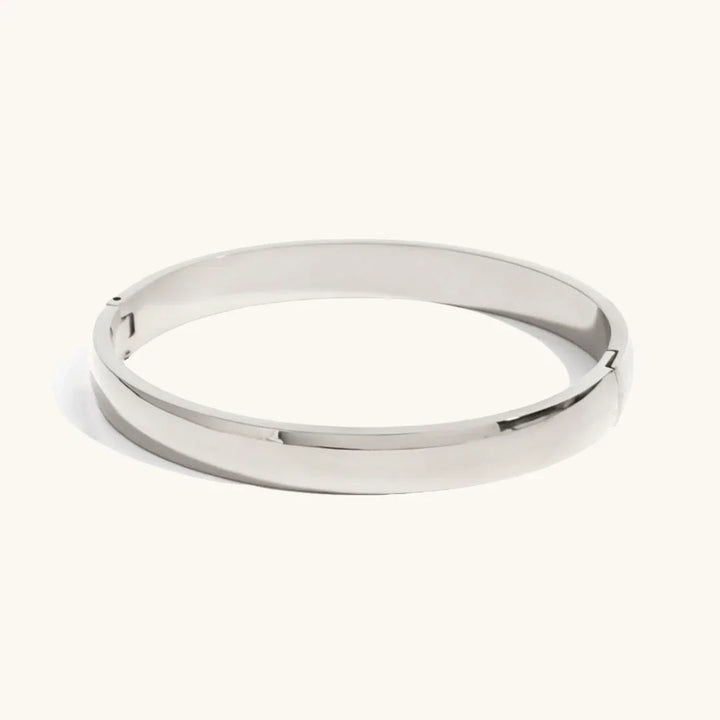 Gold-Plated Large Stacking Bangle for Women