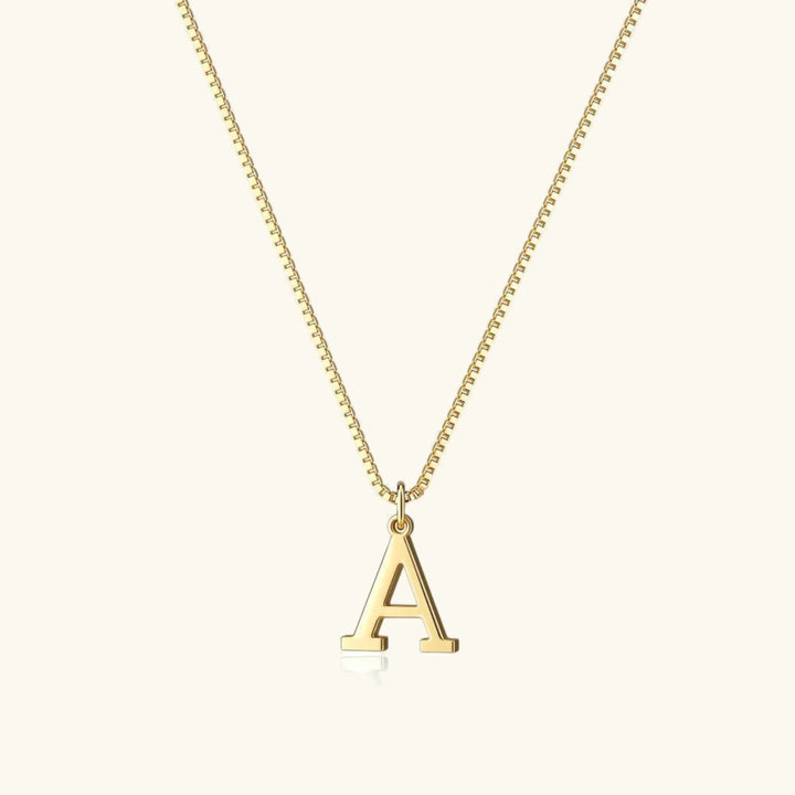 Gold-Tone Letter Initial Pendant Necklace