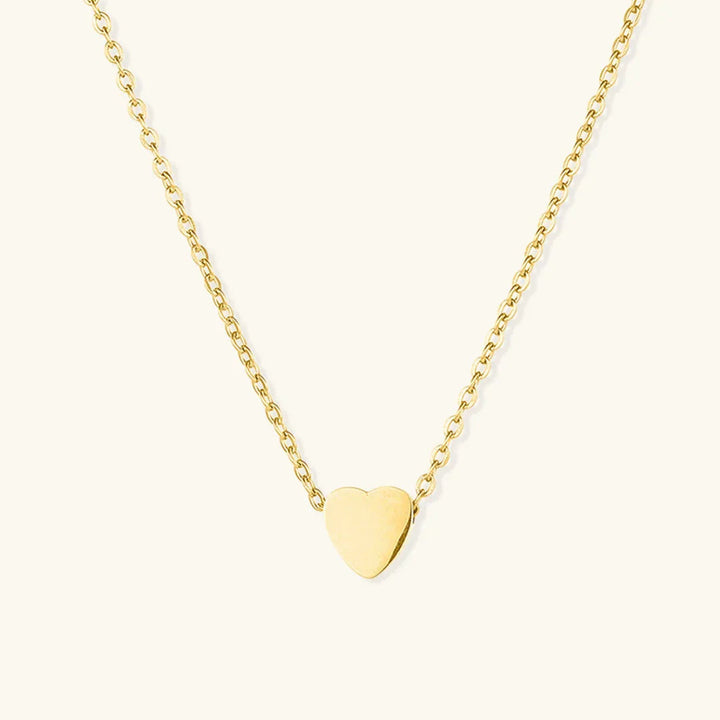 Gold-Plated Heart Pendant Necklace Women