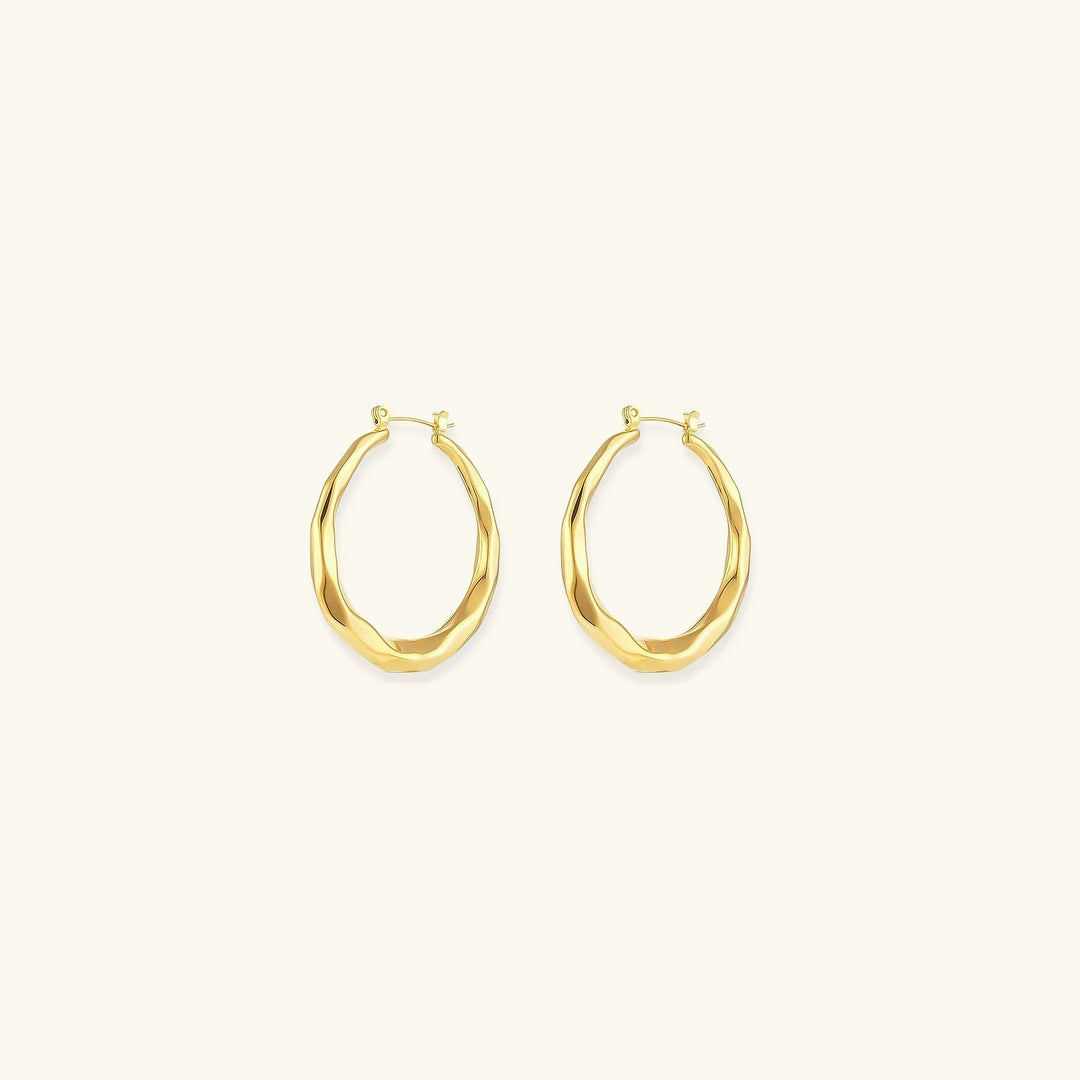 Gold-Plated Hoop Earrings For Women