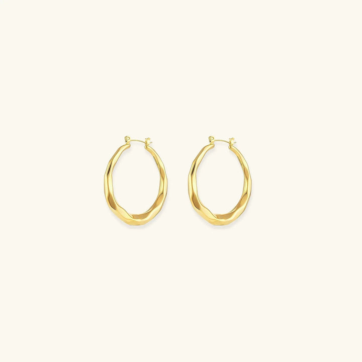 Gold-Plated Hoop Earrings For Women