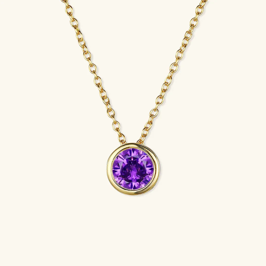 Gold-Plated Crystal Pendant Necklace for Women