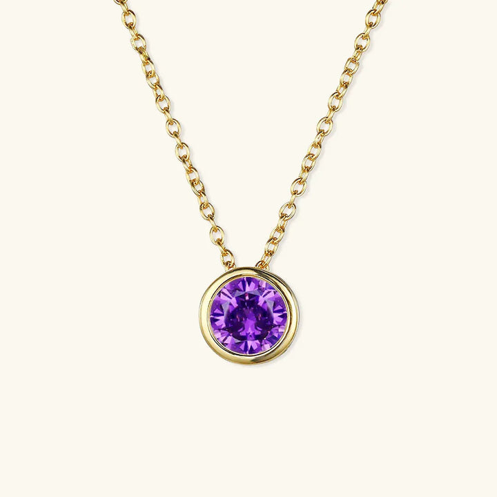 Gold-Plated Crystal Pendant Necklace for Women