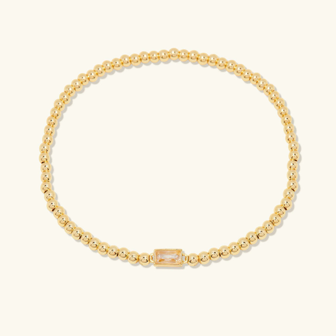 Gold-Plated Celine Birthstone Bracelet