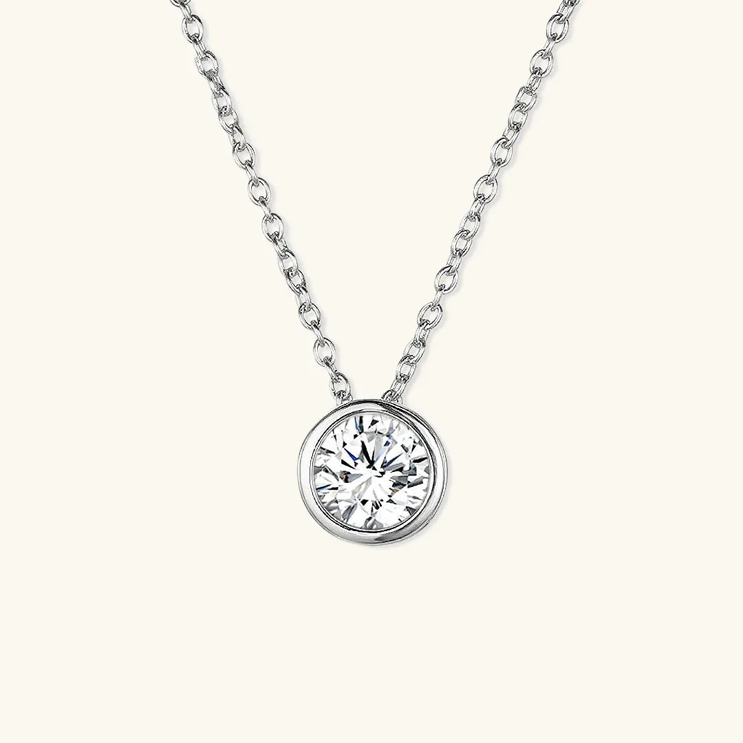 Gold-Plated Crystal Pendant Necklace Jewelry Set