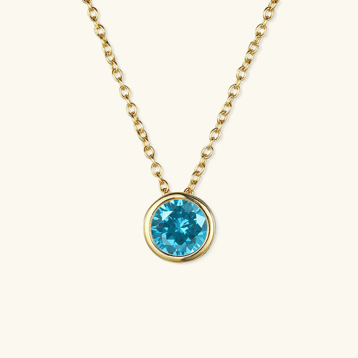Gold-Plated Crystal Pendant Necklace for Women