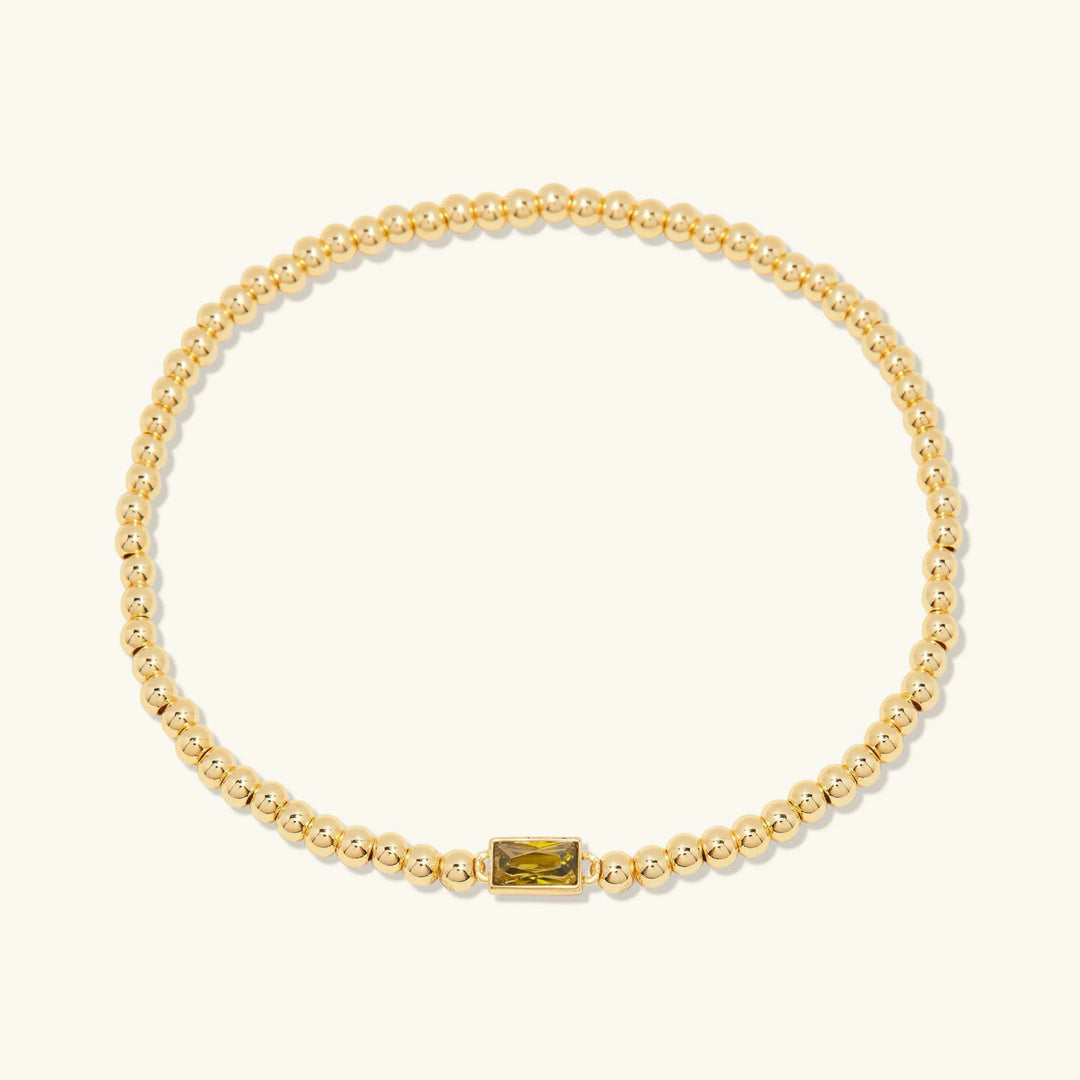Gold-Plated Celine Birthstone Bracelet