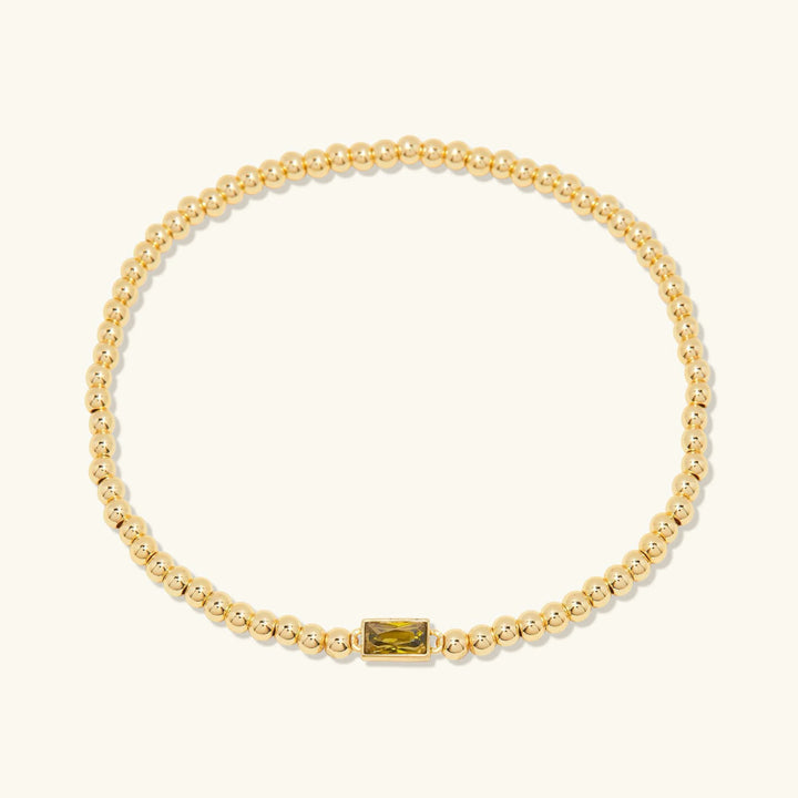 Gold-Plated Celine Birthstone Bracelet