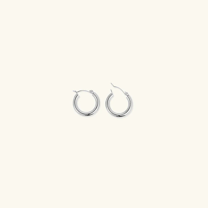 Gold-Plated Broad Hoop Earrings for Women