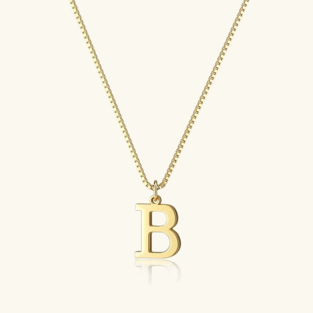 Gold-Tone Letter Initial Pendant Necklace