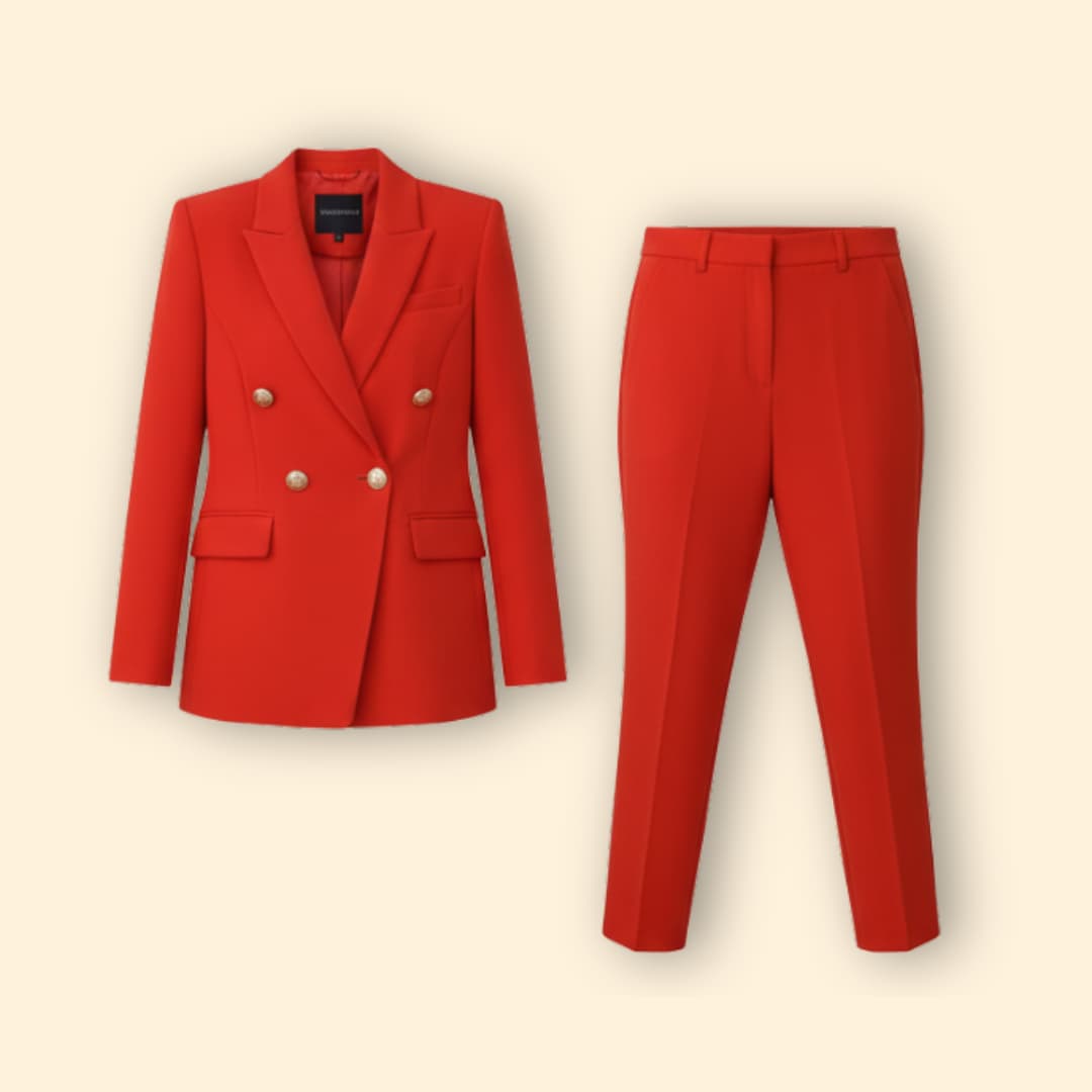 Blazer Set with Structured Design