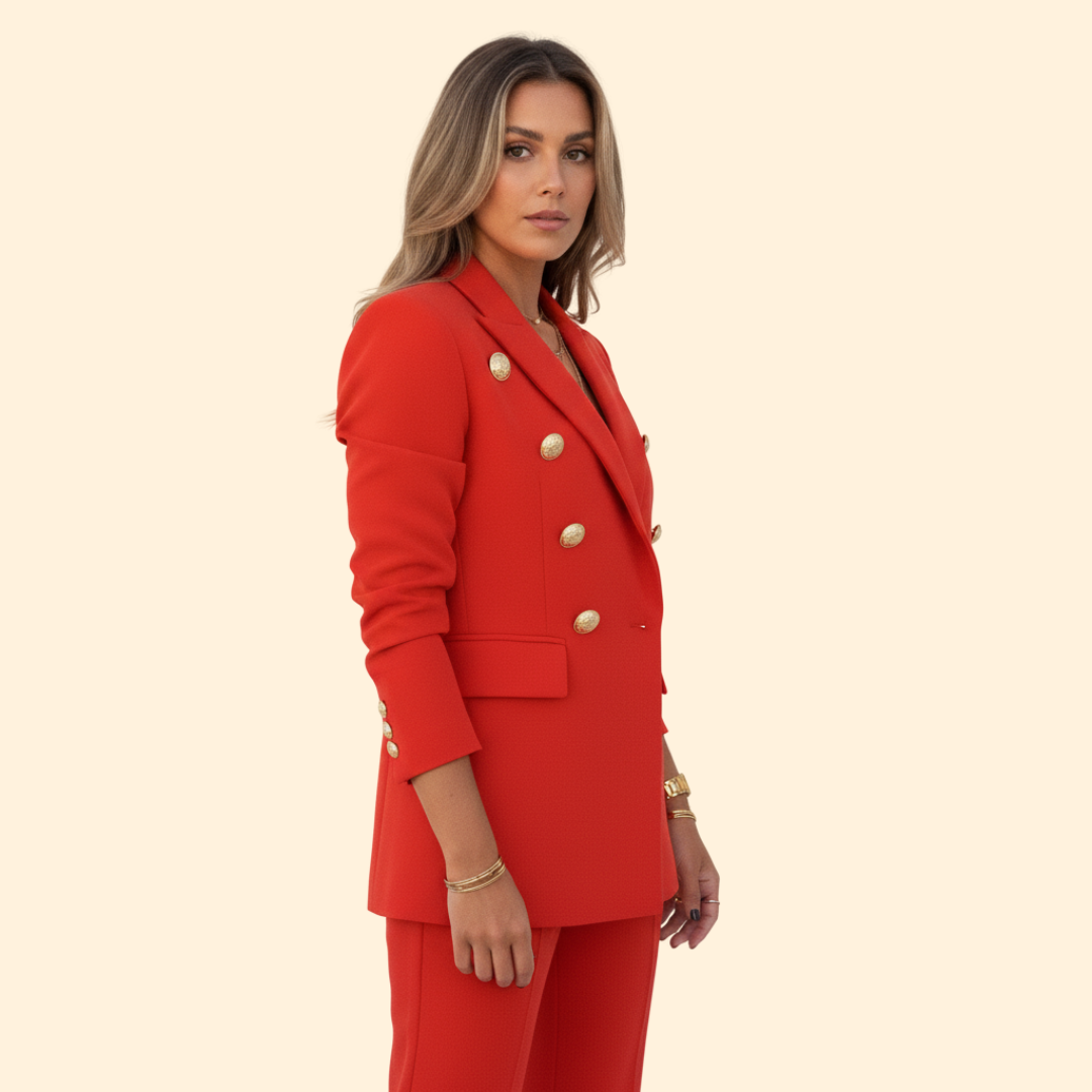 Blazer Set with Structured Design