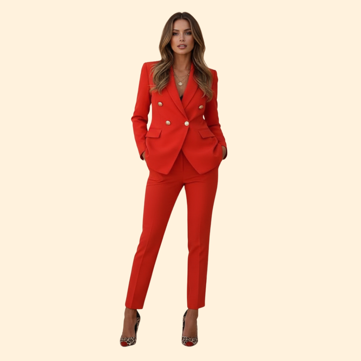 Blazer Set with Structured Design