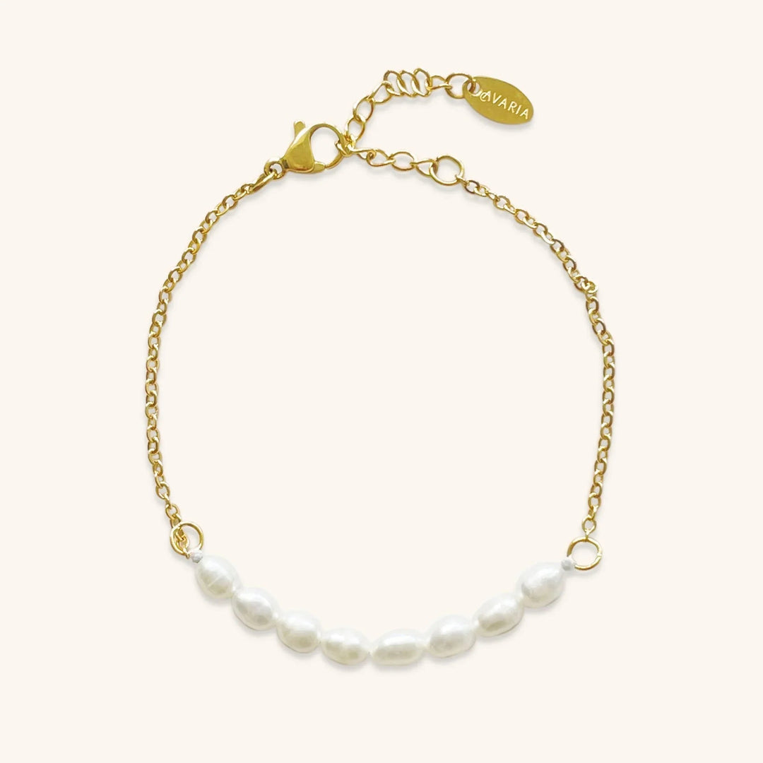 Gold-Plated Faux Pearl Delicate Bracelet